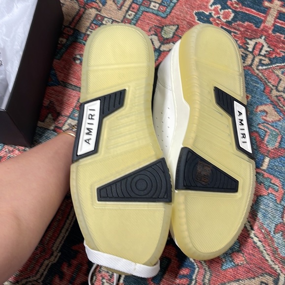 NWT Men's Amiri Stadium Low in White & Black size 43 / US 9 - Picture 9 of 11